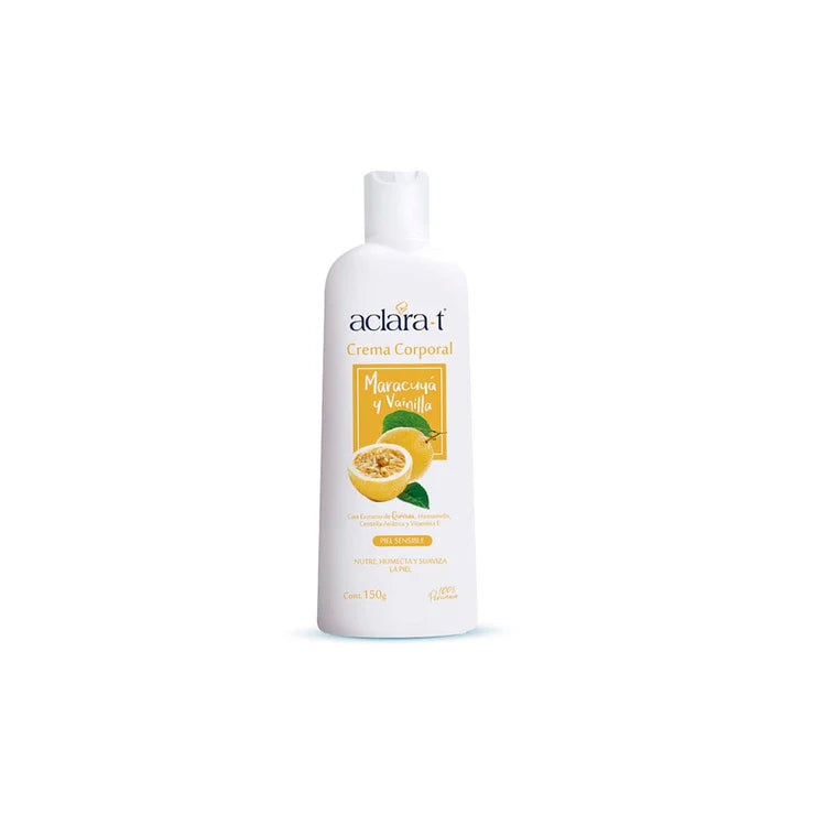CREMA CORPORAL ACLARA - T DE MARACUYÁ Y VAINILLA 150 GR