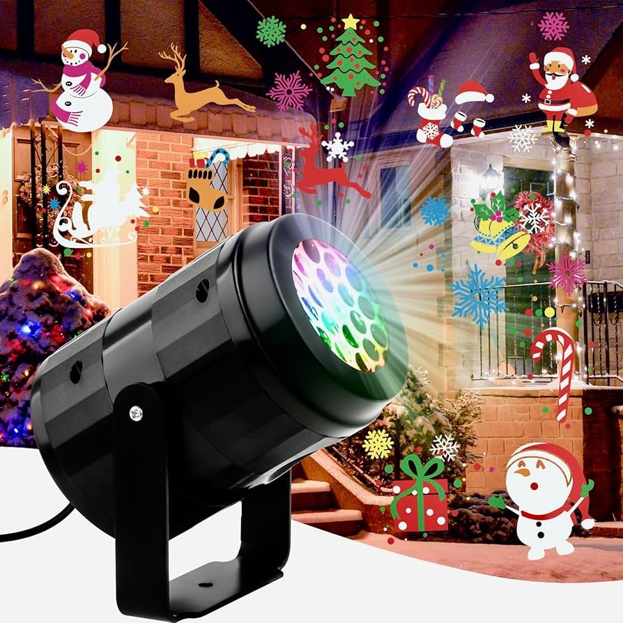 PROYECTOR LED NAVIDEÑO|CONECTA-APUNTA-DISFRUTA